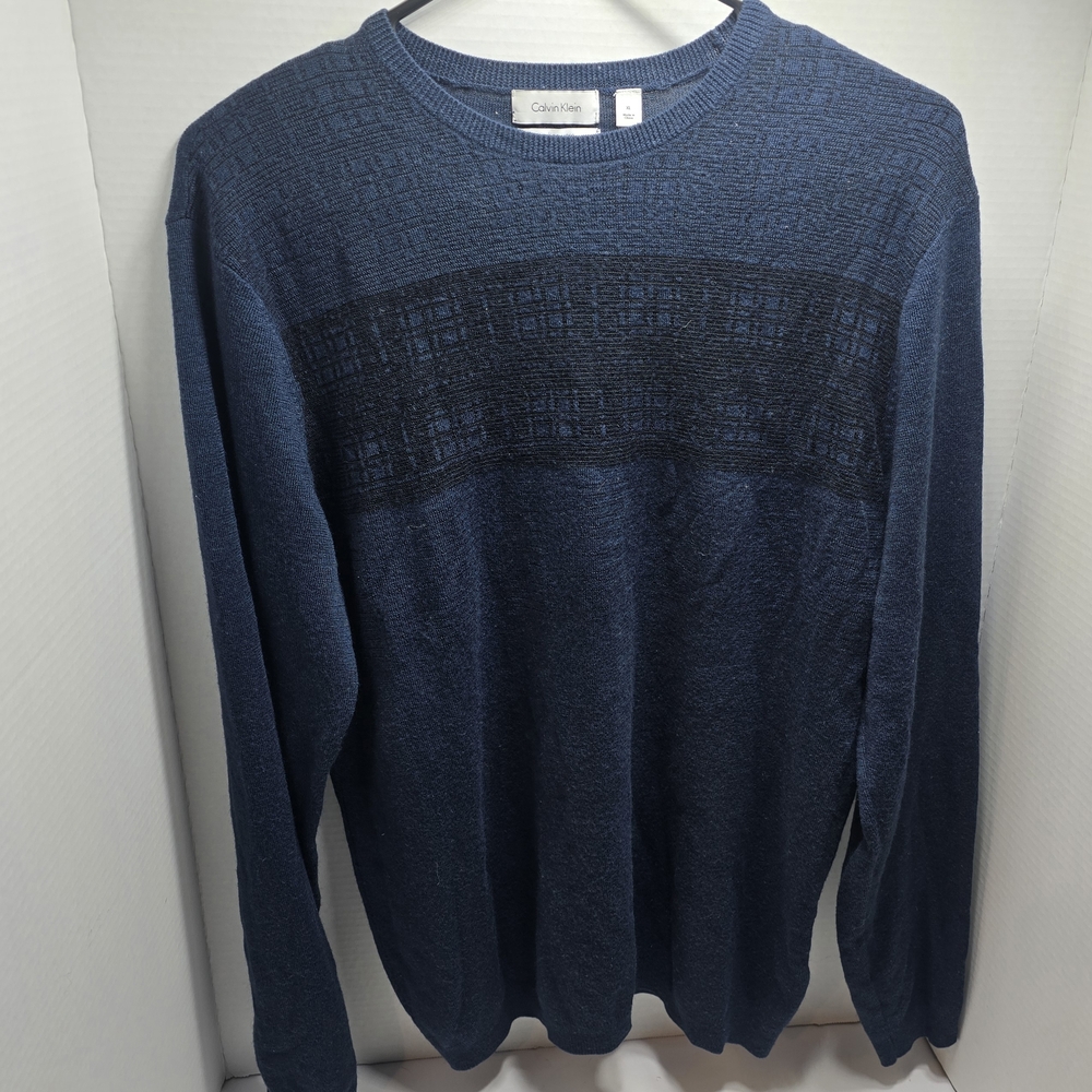 Calvin Klein Men's Navy Crewneck Sweater